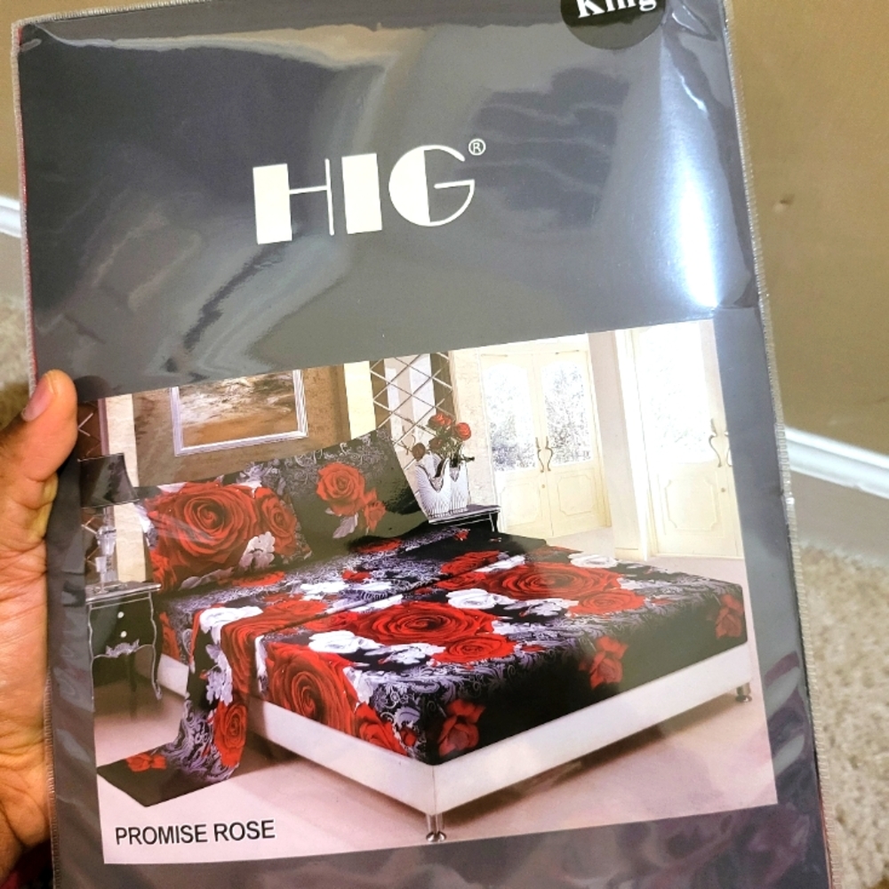 American luxurious king size bed sheet set